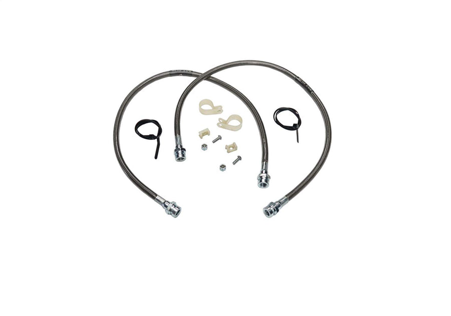 SUPERLIFT SUSPENSION RealTruck Brake Hose Kit for Toyota 4-Runner/Pickup | Front Bullet Proof Pair of Brake Hoses | 91450 | Fits 1979-1996 Toyota Pickup / 4Runner with 3-7" Lift Kit