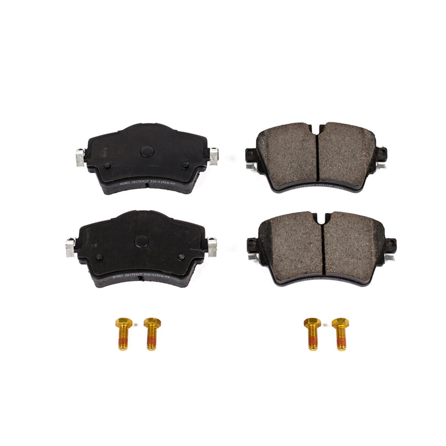 Power Stop Front Brake Kit For Mini Cooper 2014-21 | 2016-19 Mini Cooper Clubman - Ceramic Brake Pads With Installation Hardware, 17-1801