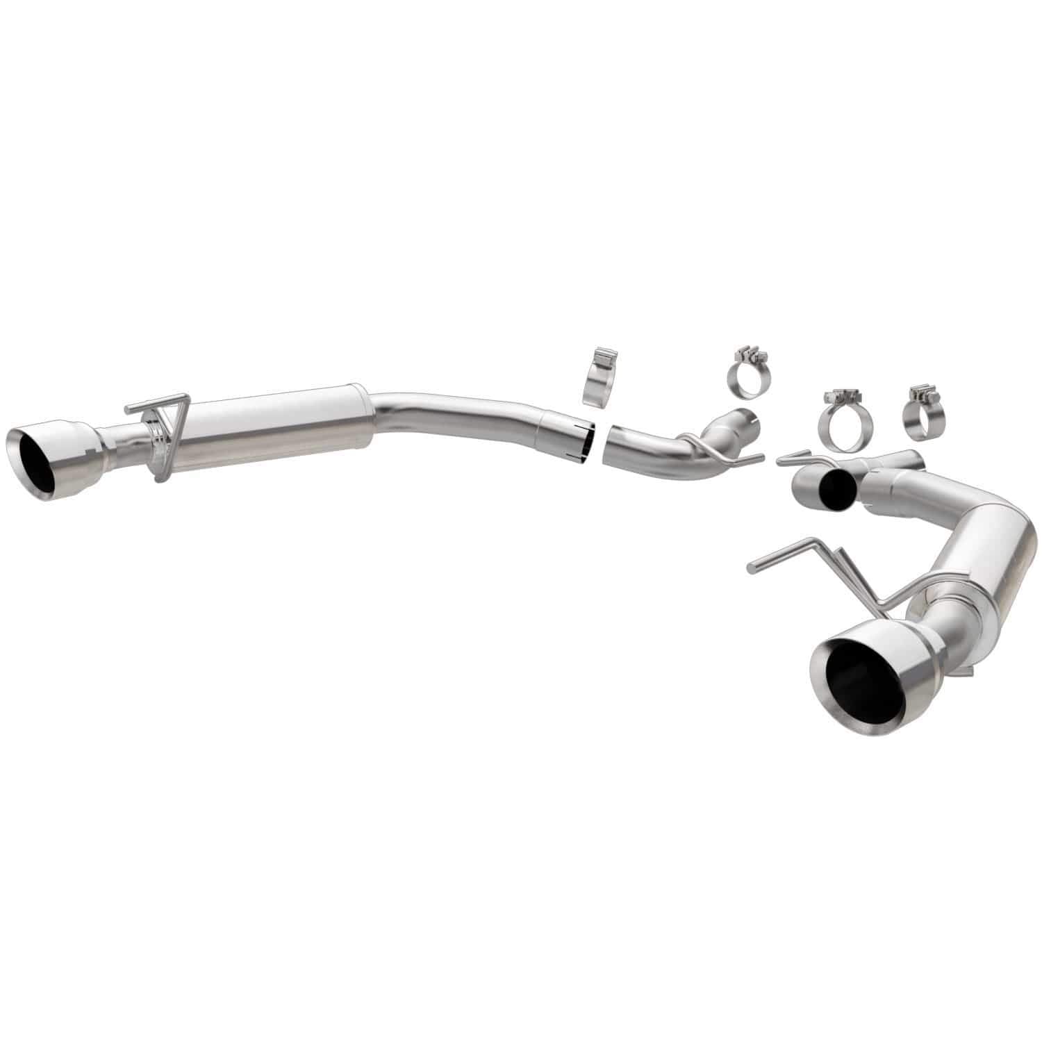 Performance Exhaust System MagnaFlow 19179: Axle-Back, Competition Series, For 2015-2023 Ford Mustang, Dual Split Rear Exit Style