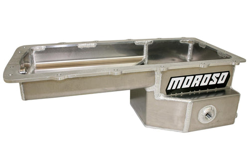 20574 Moroso Aluminum Drag Race Oil Pan, Fits Ford 5.0 Coyote Engines, 05-Up Mustang