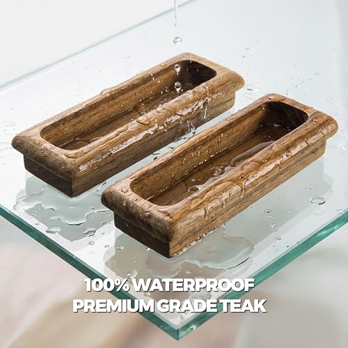 60142-A Whitecap Rectangular Drawer Pull 4-1/2" - 2-Pack, Large