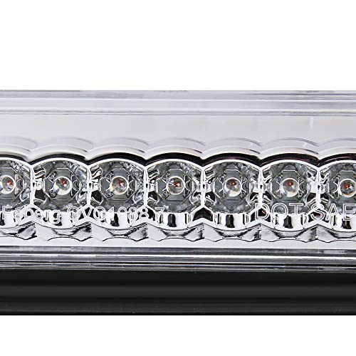 Chrome Clear Spec-D Tuning LED 3rd Brake Light Compatible with 1994-1999 Chevy C/K 1500 2500 3500, 2000 Chevy C/K 2500 3500