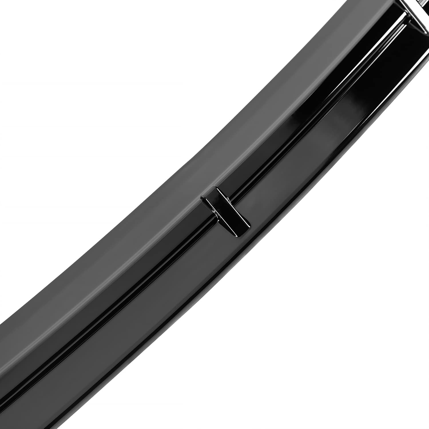 Front Bumper Lip Spec-D Tuning Glossy Black Compatible with Hyundai Sonata 2018-2019