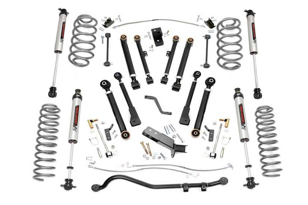 4" Rough Country V2 X-Series Lift Kit for 1997-2006 Jeep Wrangler TJ - 66171