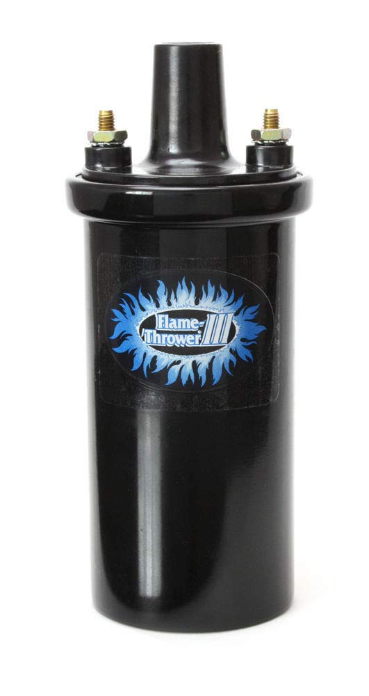 Flame-Thrower III Pertronix Ignition Coil, 45,000 Volt 0.32 Ohm, 12 Volt, Black
