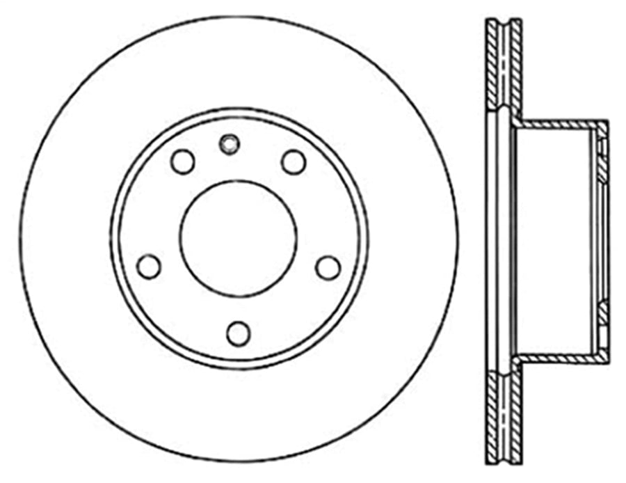 Sport StopTech 128.34008L Cross Drilled Brake Rotor (Front Left), 1 Pack