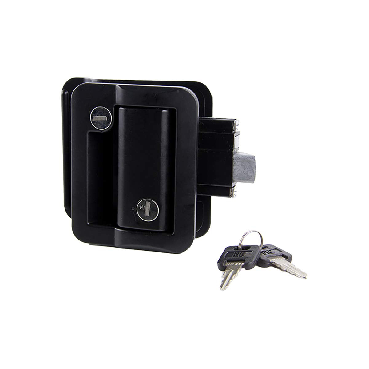 Global Entry Door Latch - Lippert Components 2020102689 for Travel Trailers for RV Entry Doors Black