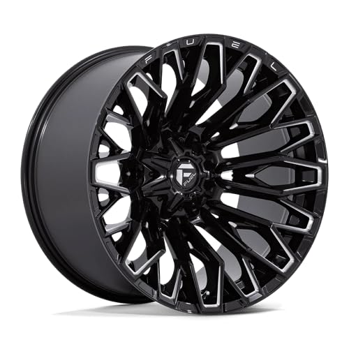 FC865 STRIKE FUEL OFF-ROAD 22X12 8X180 4.77-44mm GLOSS BLACK MILLED - FC865BE22128844N