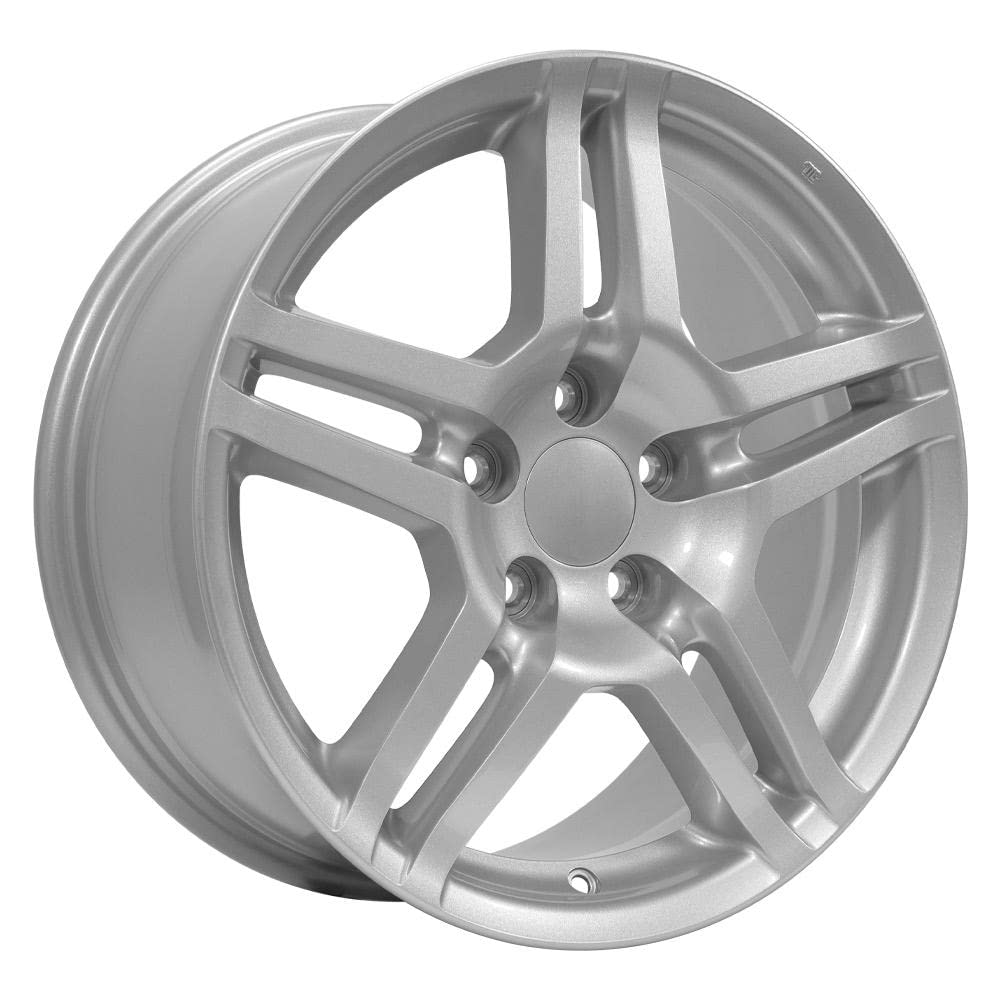 17 Inch OE Wheels AC04 Rim Fits TL Style 5x114.3 17x8 Gloss Silver - Hollander 71762 (1)