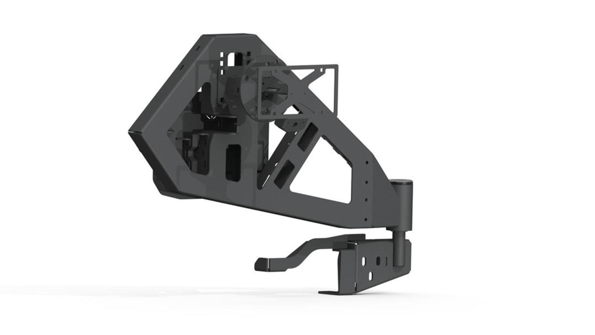 Stealth ROAD ARMOR Rear Tire Carrier Assembly (Only) - Bumper Not Included - Texture Black 2018-2020 Jeep Jlrubicon Jlsport Jlsahara