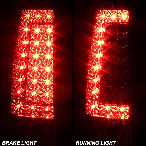 Tail Light Xtune ALT-ON-CS99-G2-LED-RC (Chevy Silverado 1500/2500/3500 99-02 / GMC Sierra 1500/2500/3500 99-03 Version 2 LED s - Red Clear)