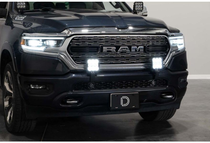 SS5 Bumper LED Pod Light Kit - Diode Dynamics for 2019-Present Ram, Pro Yellow Combo