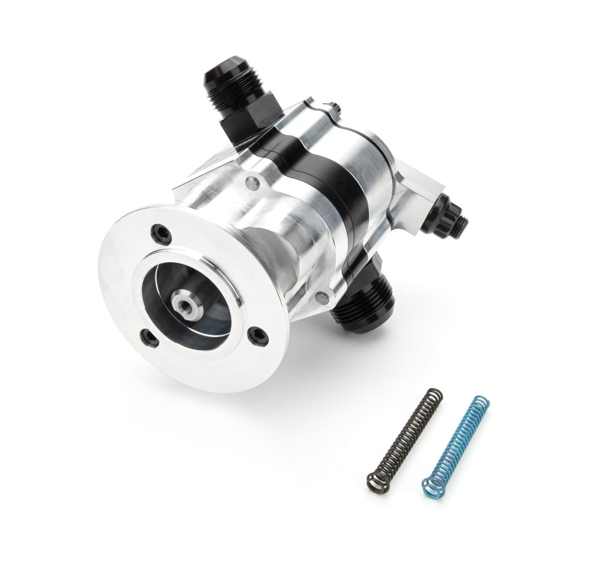 Single Stage Moroso 22311 External Oil Pump, V-Band Mount, Use w/Procharger Front Drive, 1.200" PS