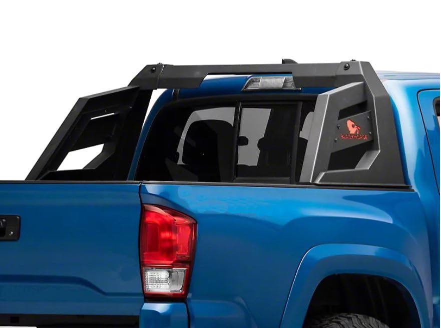 Armour Roll Bar Black Horse Off Road Matte Black Compatible with 2015-2022 Chevrolet Colorado|2015-2022 GMC Canyon|2015-2023 Toyota Tacoma-RB-AR3B