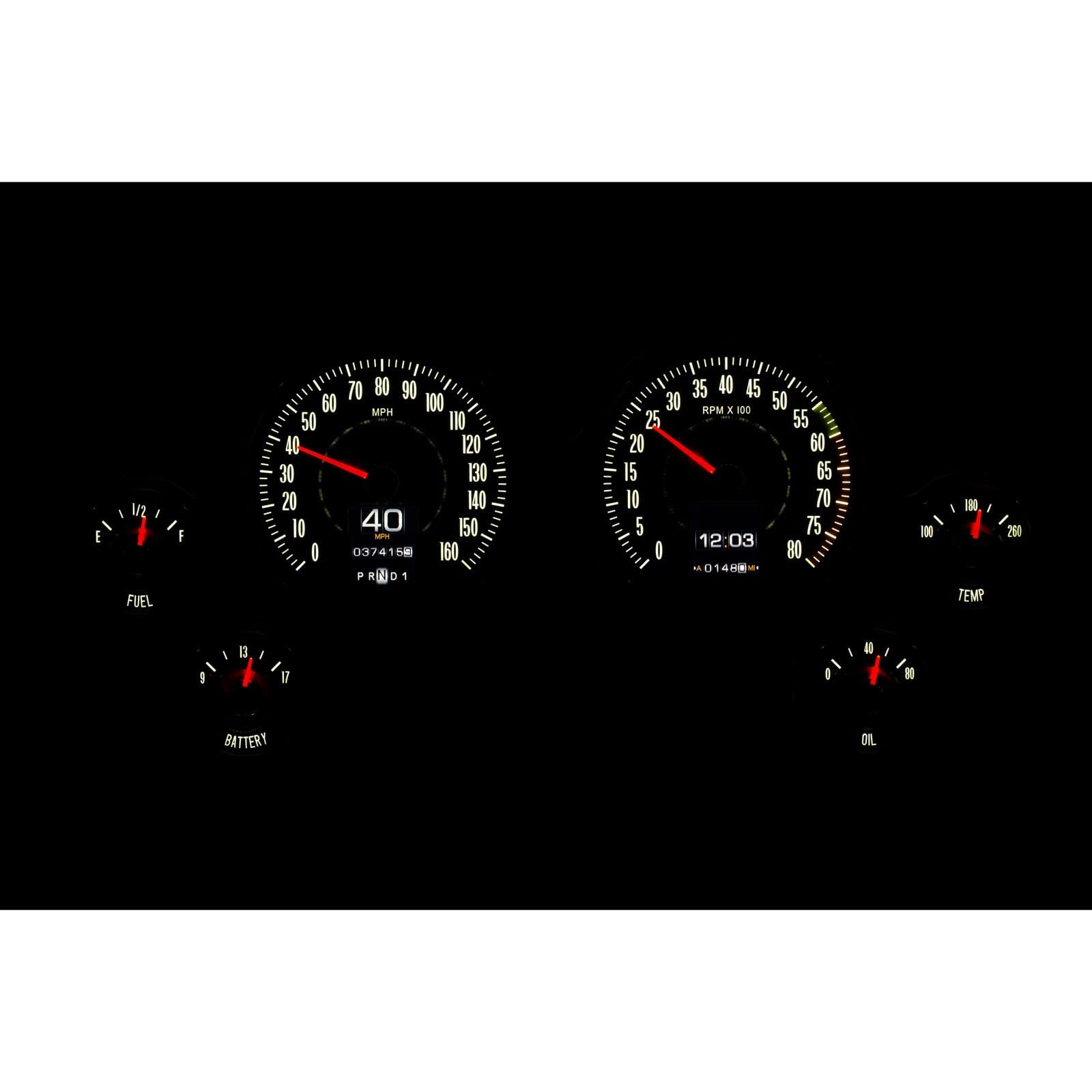 Dakota Digital Retrotech Gauge Instrument System RTX-63C-VET-X Compatible with 1963-67 Chevy Corvette