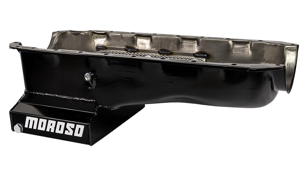 Moroso T-Sump 20416 Steel Wet Sump Oil Pan, Fits Big Block Chevy Mark IV in Camaro, Chevelle, Nova