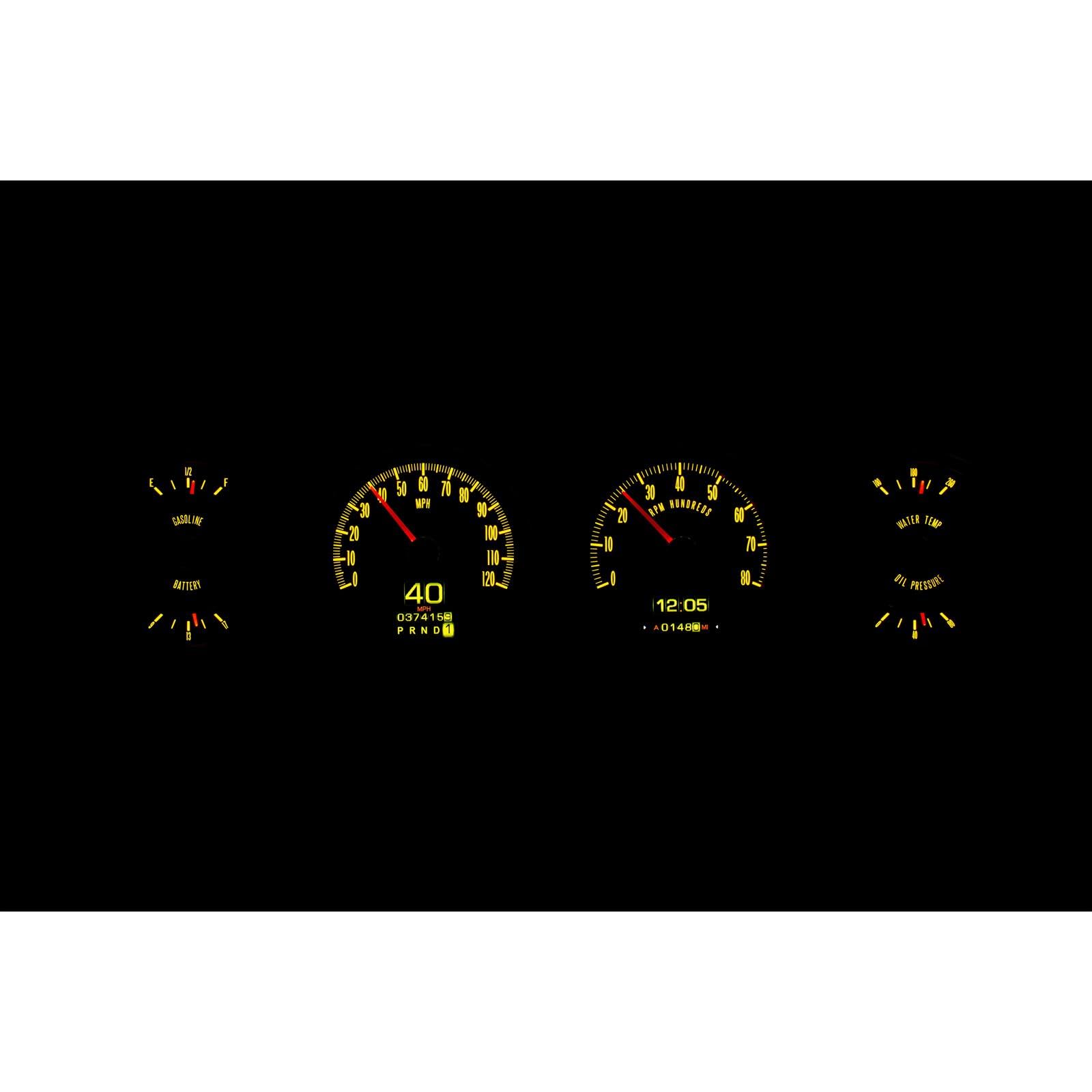 Dakota Digital Retrotech Gauge Instrument System RTX-64P-GTO-X Compatible with 1964-67 Pontiac GTO Lemans Tempest