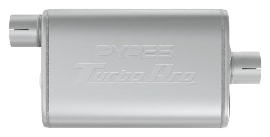 Turbo Pro Muffler Pypes Performance Exhaust MVT13: 2.5 Inch Offset Inlet/Center Outlet,Multi