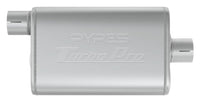 Turbo Pro Muffler Pypes Performance Exhaust MVT13: 2.5 Inch Offset Inlet/Center Outlet,Multi