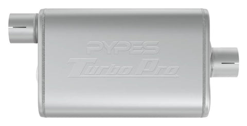 Turbo Pro Muffler Pypes Performance Exhaust MVT13: 2.5 Inch Offset Inlet/Center Outlet,Multi