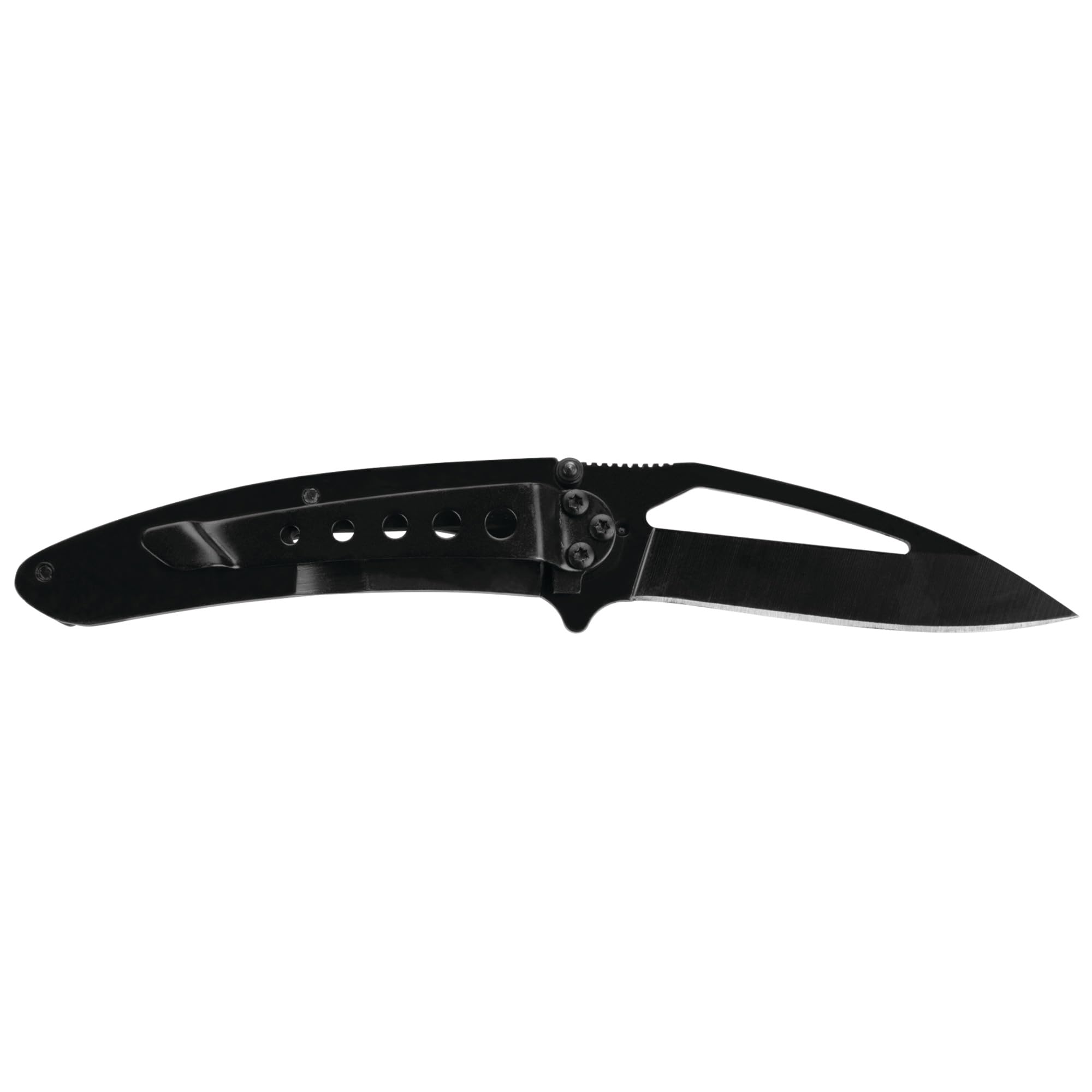 Aneko Performance Tool 5.5-Inch Stainless Steel Pocket Knife, Black