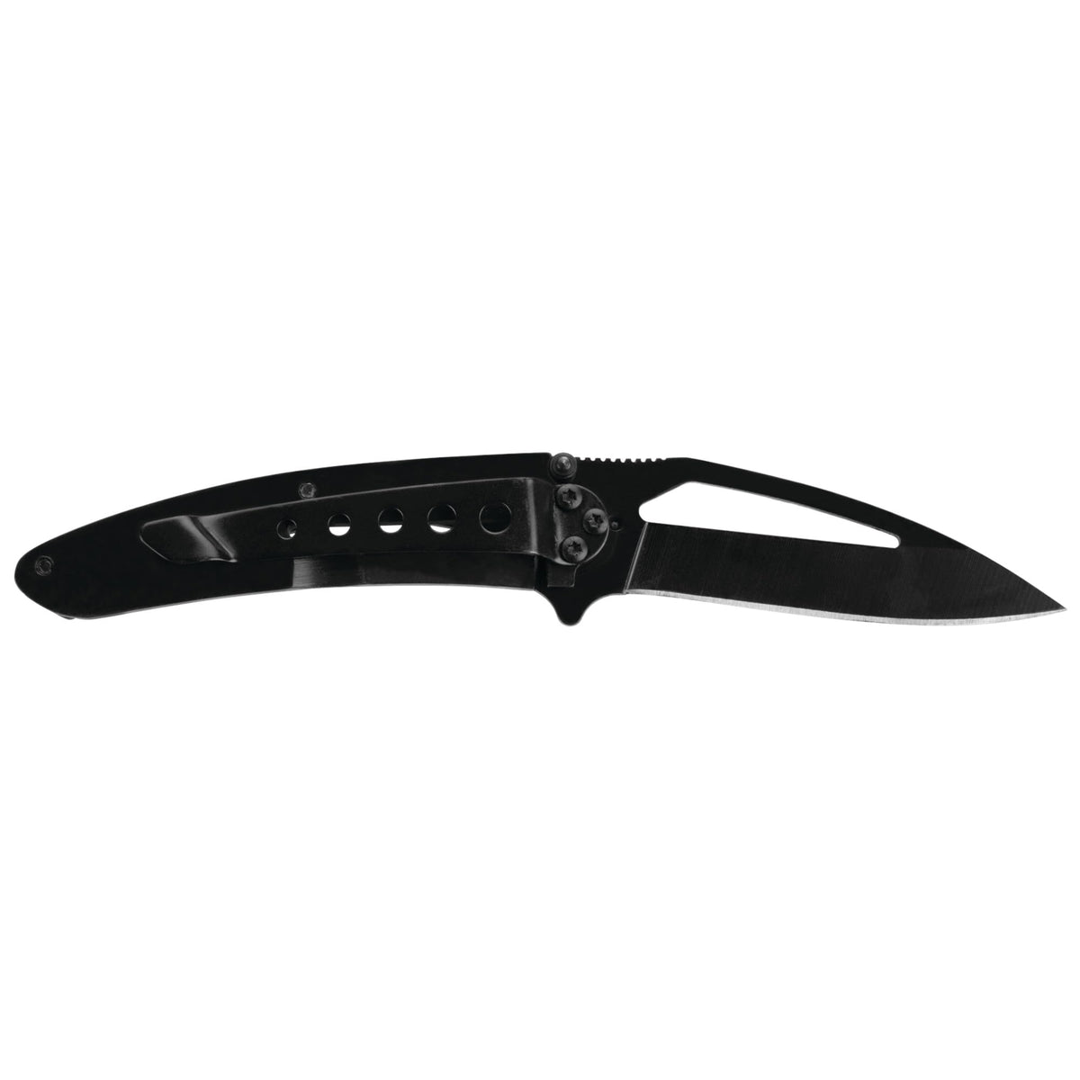 Aneko Performance Tool 5.5-Inch Stainless Steel Pocket Knife, Black