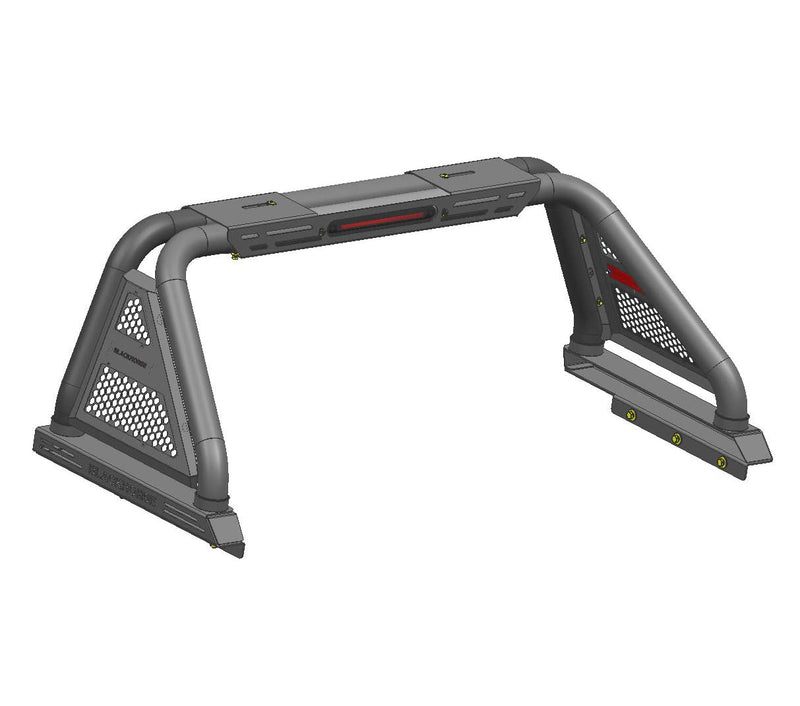Black Horse Off Road Classic Pro Black Modular Textured Roll Bar Compatible with 2000-2010 Dodge Ram 2500|2011-2022 Ram 2500/Ram 3500|2000-2022 Ford F-150|2001-2022 GMC Sierra 1500-RB01MT