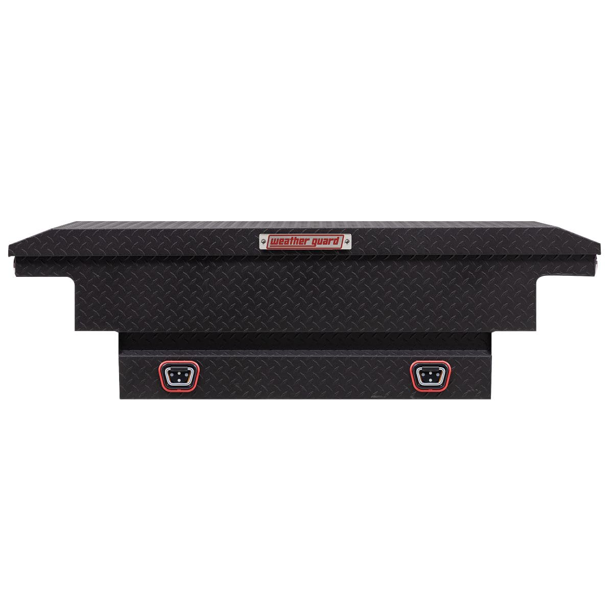 Weather Guard Saddle Box Model 131-52-04, Aluminum, Mid-Size Low Profile, Textured Matte Black, 8.0 cu ft
