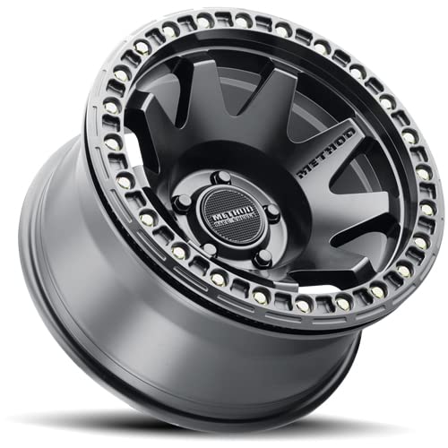 Black Method Race Wheels 108 Wheel with Matte (17 x 9. inches /5 x 5 mm, -44 mm Offset)