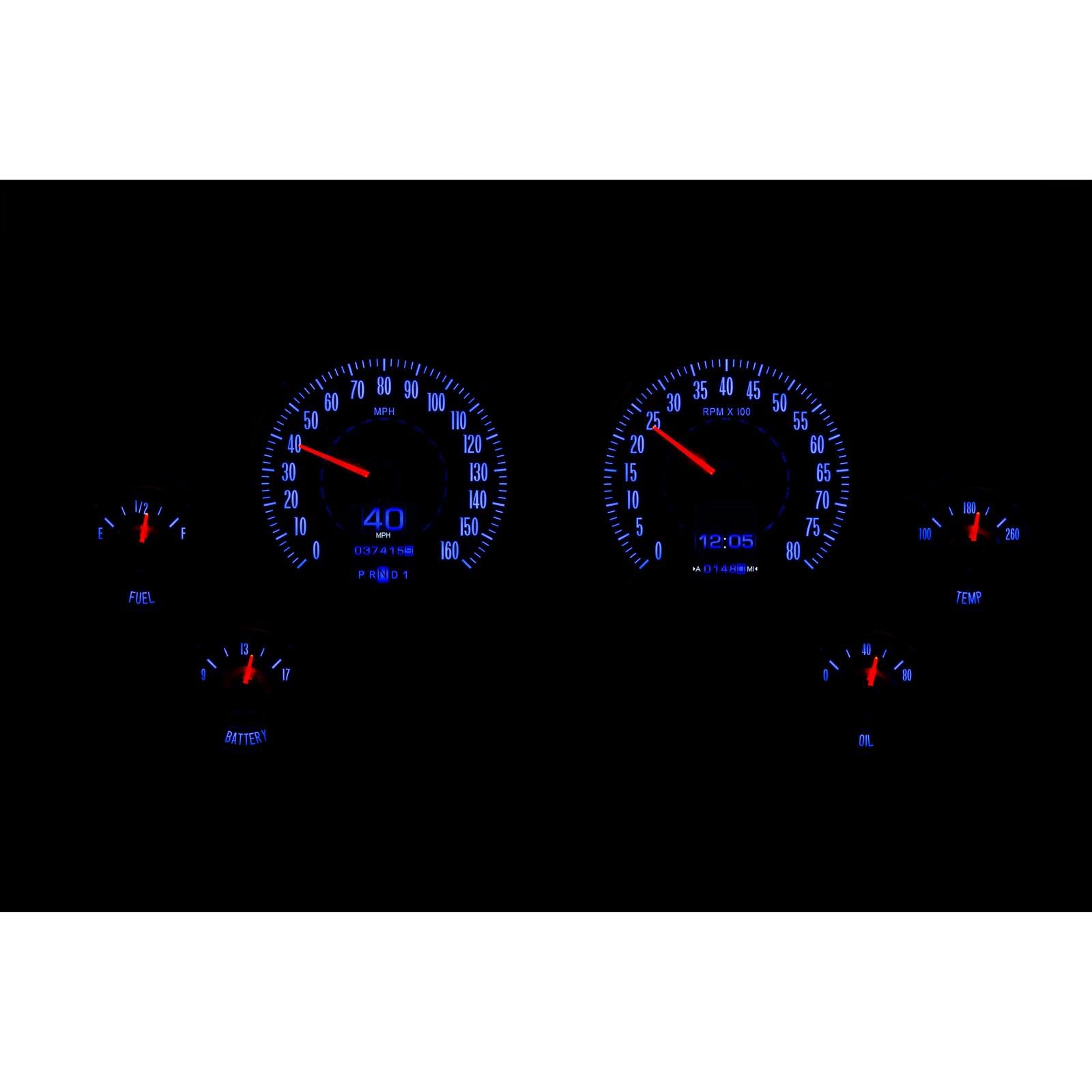 Dakota Digital Retrotech Gauge Instrument System RTX-63C-VET-X Compatible with 1963-67 Chevy Corvette