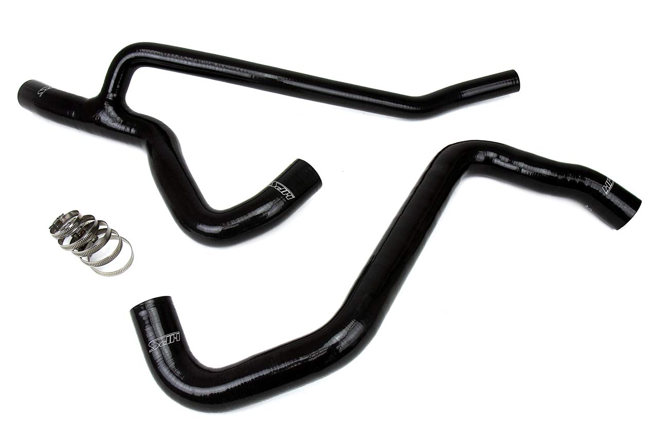 Black HPS 57-1014-BLK Silicone Radiator Coolant Hose Kit