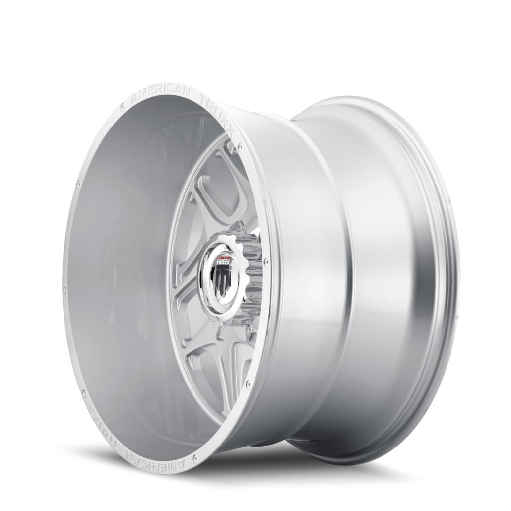 Sweep American Truxx AT1900 Brushed Milled Wheel with Painted (22 x 22. inches /8 x 165 mm, -44 mm Offset)