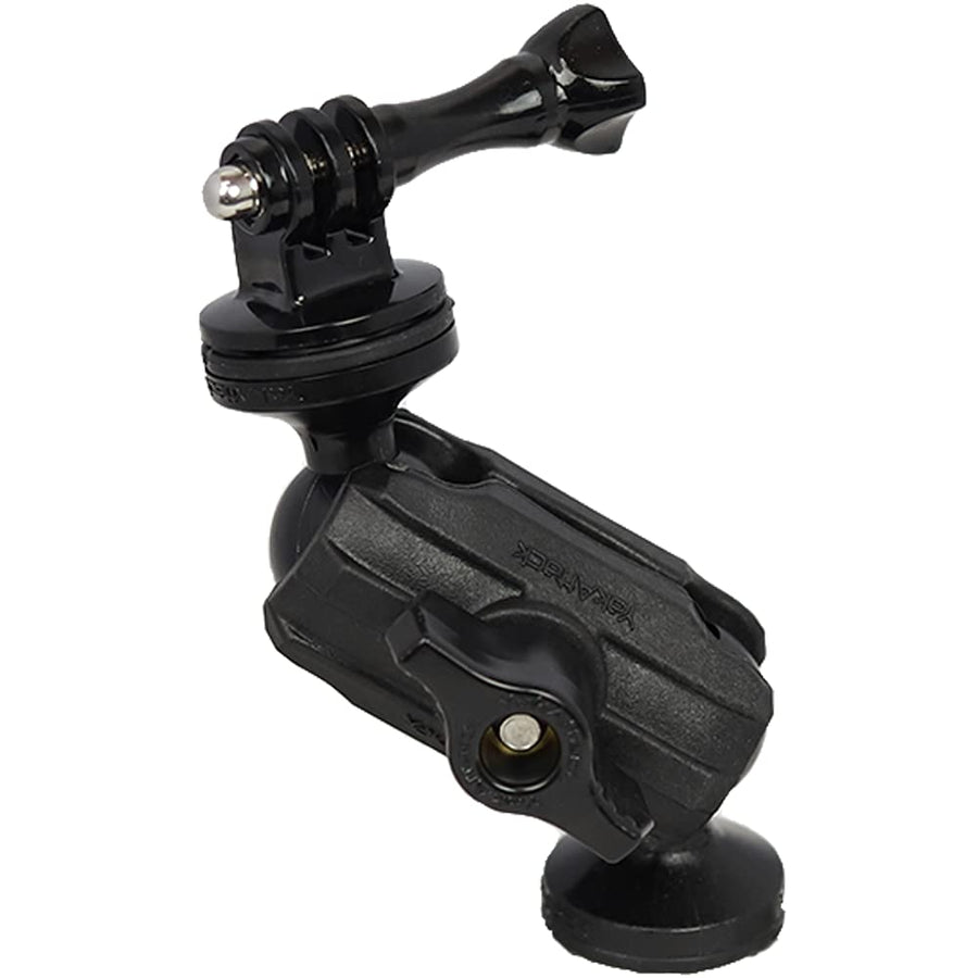 YakAttack Camera Mount Articulating | 5.5" Tall with ScrewBall Base | Compatible with GoPro & 1/4-20 | Low-Profile Adjustable Track Mount for Kayaks | Made in USA