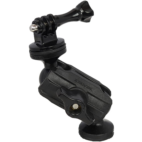 YakAttack Camera Mount Articulating | 5.5" Tall with ScrewBall Base | Compatible with GoPro & 1/4-20 | Low-Profile Adjustable Track Mount for Kayaks | Made in USA