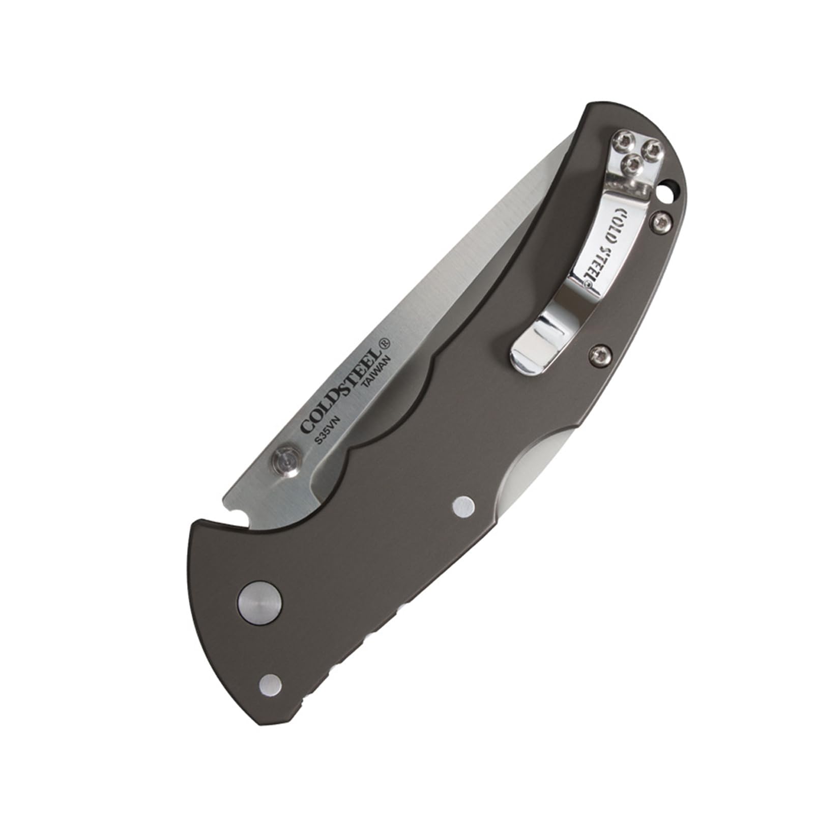 Cold Steel 3.5" Code 4 S35VN Razor-Sharp Tanto Point Blade 5" Aluminum Handle Folding Knife w/Tri-Ad Lock, Boxed