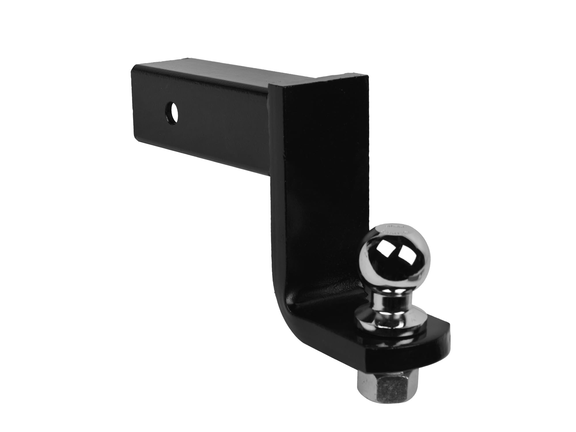 4.5" Drop Down Armordillo Loaded Ball Mount Trailer Tow Hitch with 2.5" Receiver Tube Universal Fit - Black