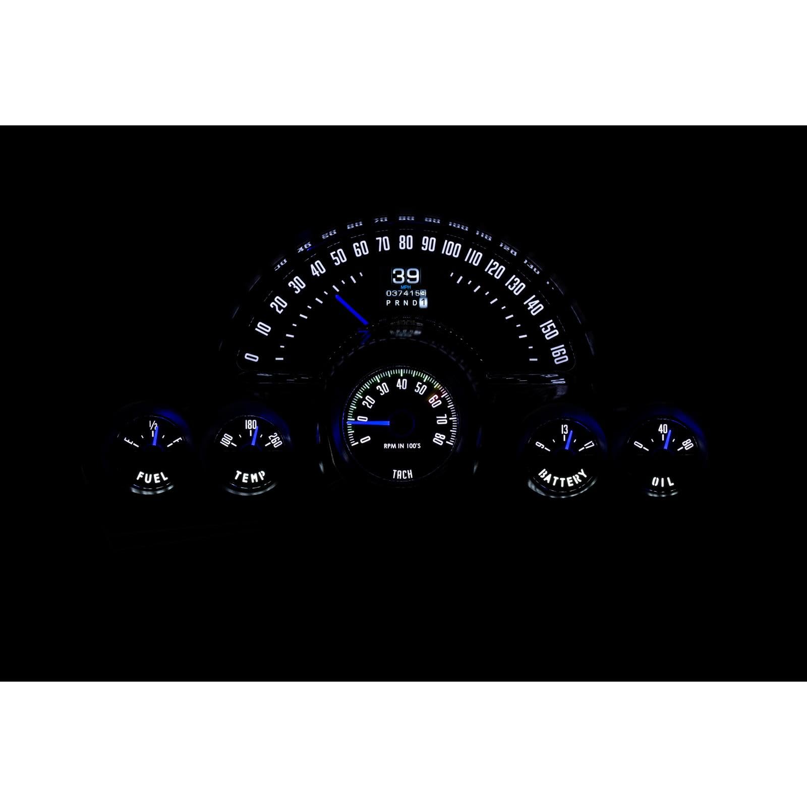 Dakota Digital Retrotech Gauge Instrument System RTX-58C-VET-X Compatible with 1958-62 Chevy Corvette