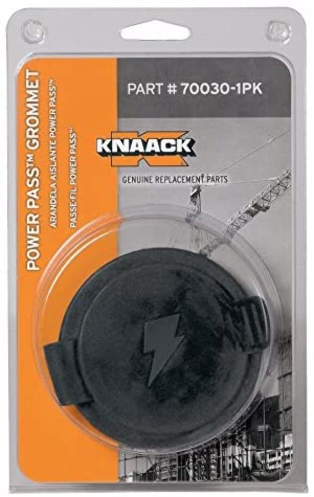 Grommet KNAACK,4 in. W,Rubber,Black