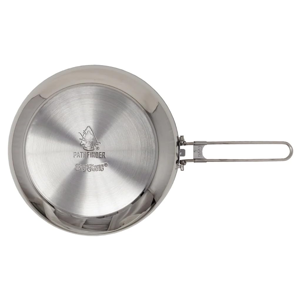 Stainless Steel The Pathfinder School Folding Skillet and Lid (10-Inch)
