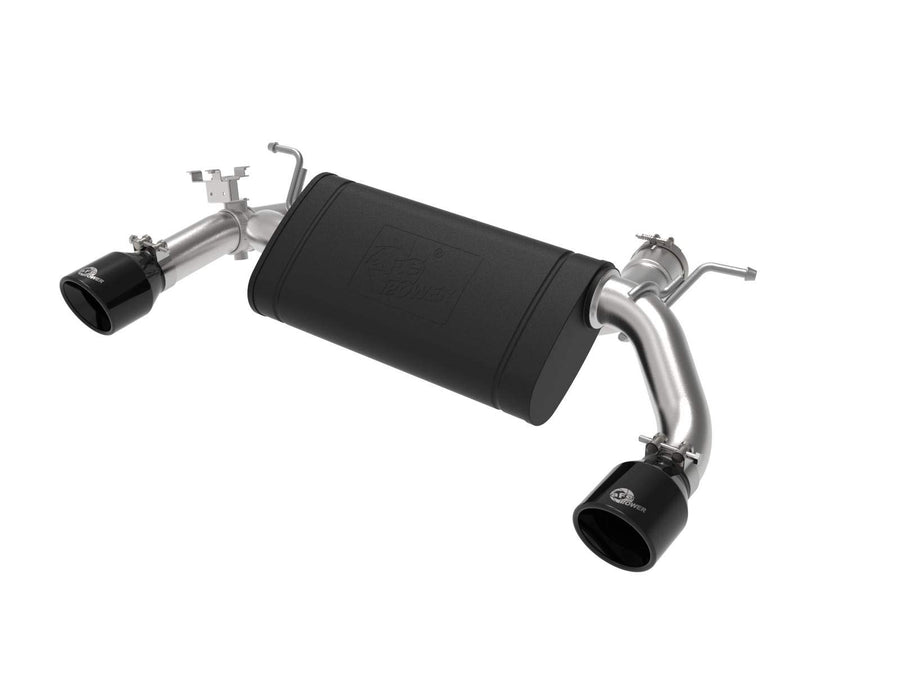 MACH Force-XP aFe Power 49-36348-B 3 IN to 2-1/2 IN 304 Stainless Steel Axle-Back Exhaust Black