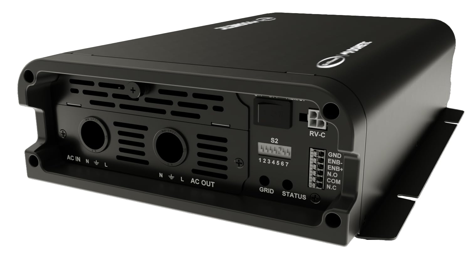 Advanced Sine Wave Go Power & Transfer Switch, Pure Sine Wave Power Inverter 12V to 110V with Built-in 30-Amp Automatic Transfer Switch, Delivering 1800 Watts
