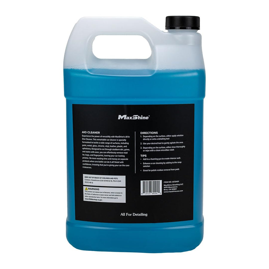 All-in-One Maxshine 1 Gallon Cleaner – Premium Interior & Exterior Formula with Fresh Scent – Safe on Paint, Glass, Chrome, Leather, Vinyl, Plastic & Upholstery – For Cars, Trucks & More