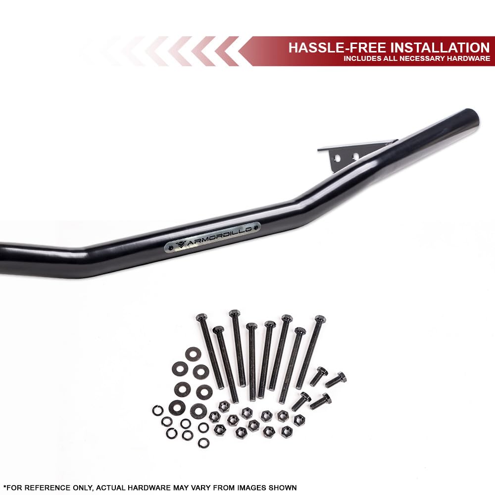 Rear Bumper Guard Armordillo Aluminum|Compatible with 2020-2024 Tesla Model Y|8735510|Black|Bull Bar