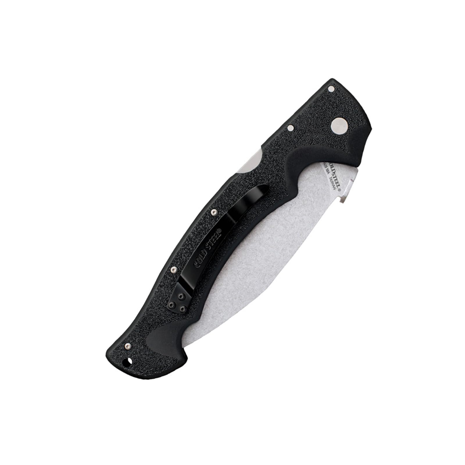 Cold Steel Rajah ll AUS10A Japanese 6" Blade 8" Griv-Ex Handle Tactical Folding Knife with Tri-Ad Lock, Ambidextrous Pocket/Belt Clip