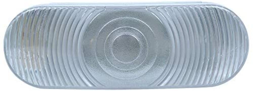 G65CL-K Custer 6.5" x 2.25" Oval Clear Light, Grommet, Plug