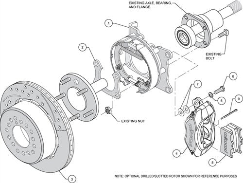 P/S FDLI Park Brake Kit, Red