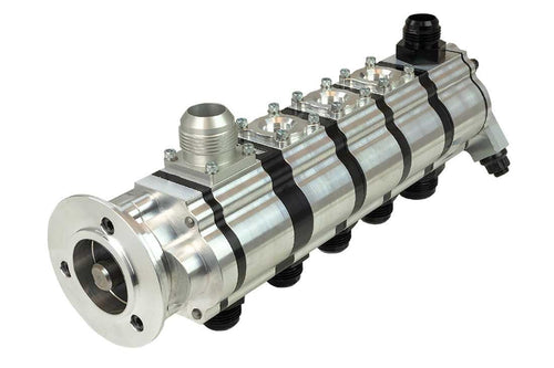 5 Stage Moroso Tri-Lobe Dry Sump Oil Pump, V-Band Mount, Use w/Procharger Front Drive, 1.200" Pressure Section