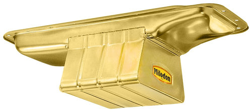 Gold Zinc Plated Milodon 30930 Steel, Street and Strip Oil Pan for Big Block Mopar