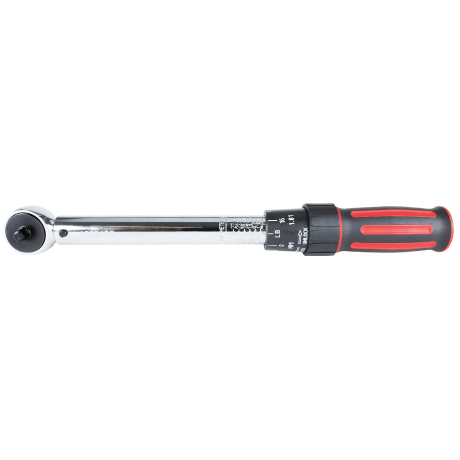Torque Wrench Performance Tool M196 1/4-Inch Drive 250 inch/lb. - Dual Scale, Audible Click, Precision Ratchet