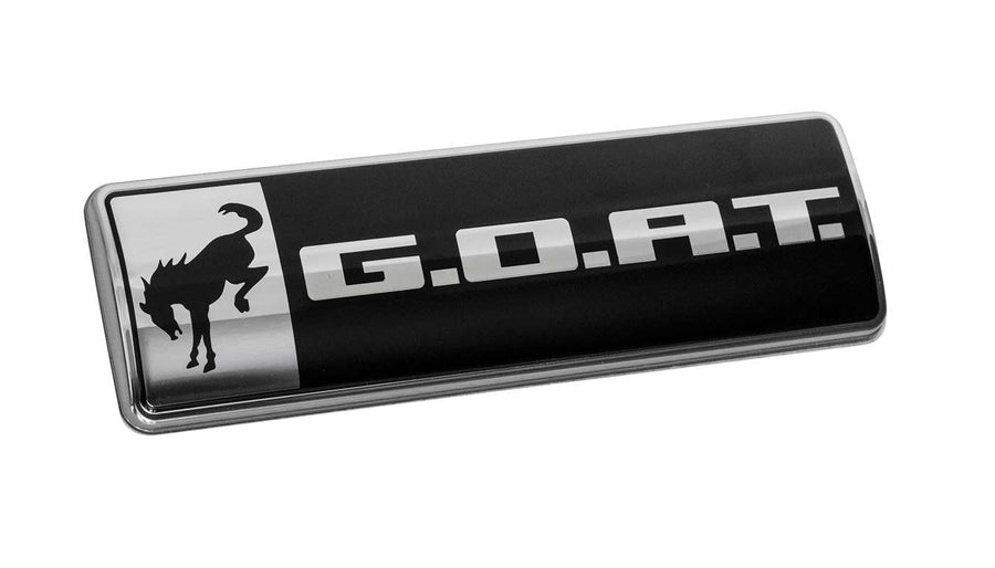 Ford Performance 4.5" Chrome & Black Goat Emblem M-1447-GOAT for 2021-2025 Bronco